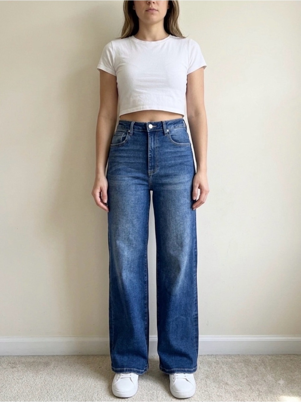 Risen Jeans High Rise Relaxed Fit Straight Leg Jeans  Womens Size 29